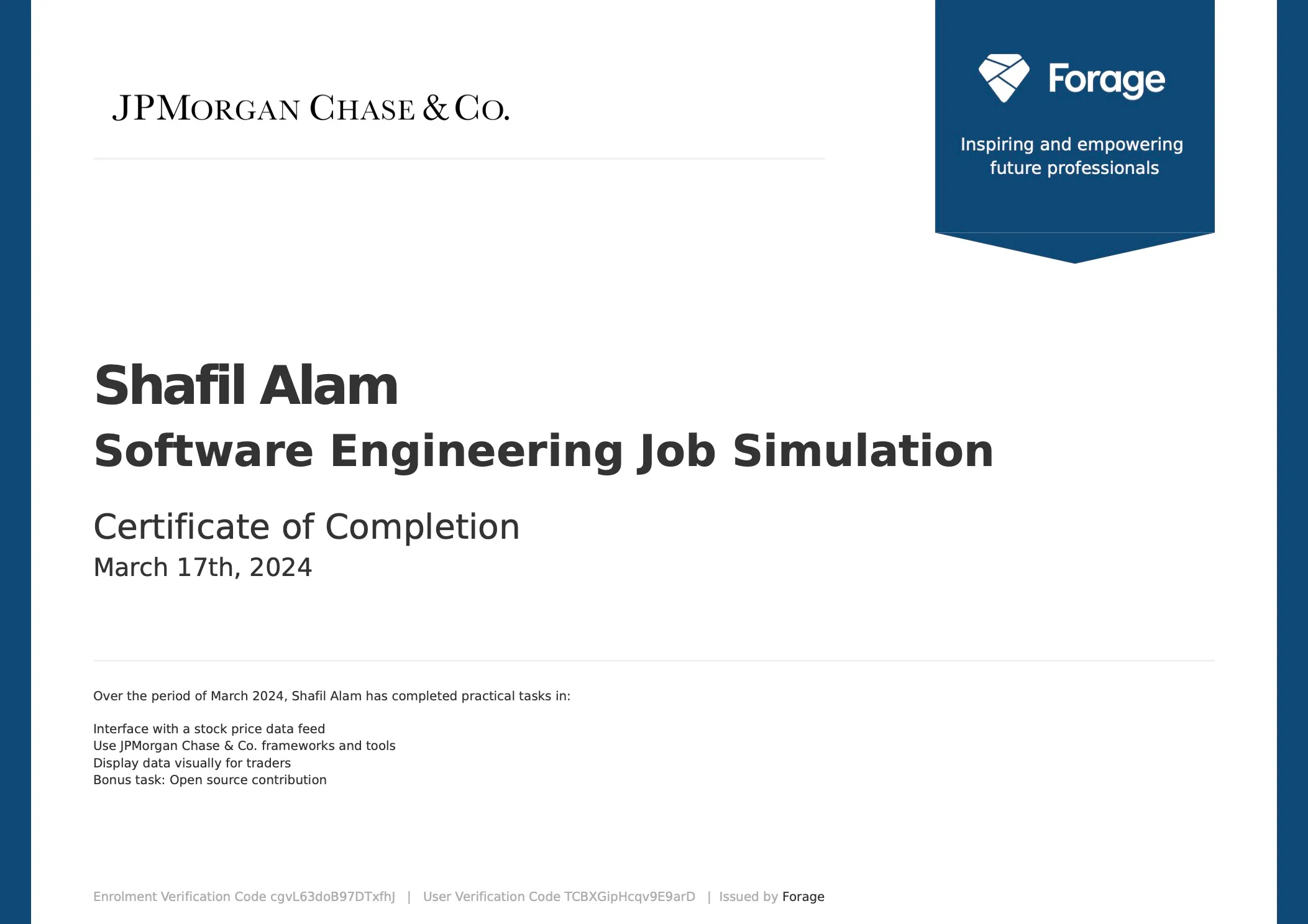 J.P. Morgan Software Engineering Simulation